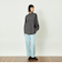 GREY LABAL ウールストライプオフィサーシャツ