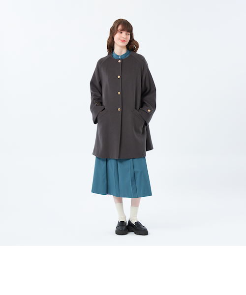 WELBURY NO COLLAR（ウェルベリーノーカラー）】ウールメルトン製