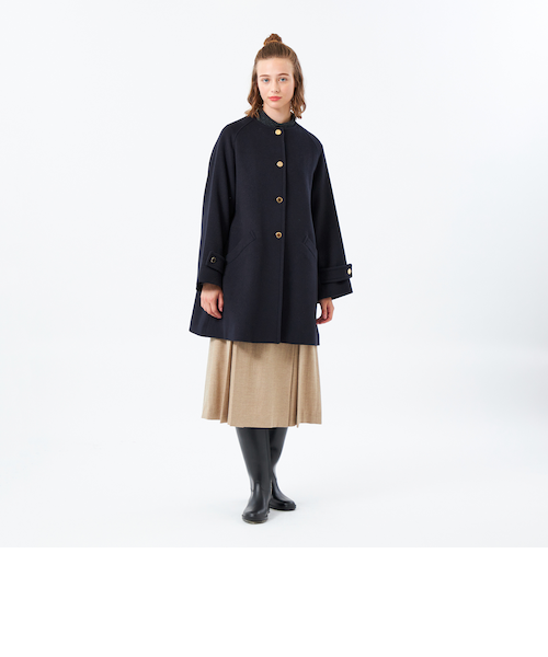 WELBURY NO COLLAR（ウェルベリーノーカラー）】ウールメルトン製