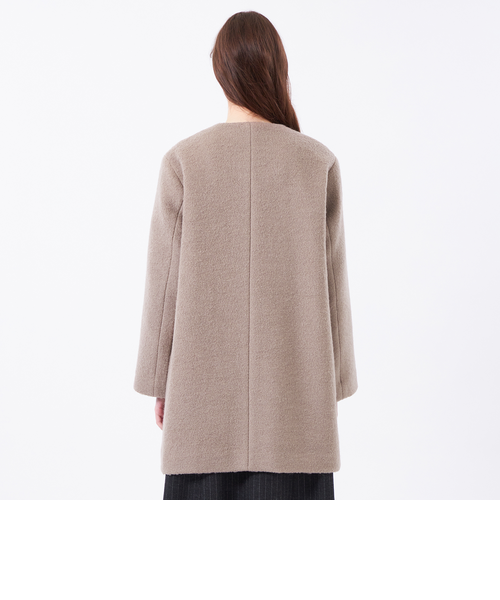 WEB&一部店舗限定】ウールパイルノーカラーコート｜マッキントッシュ