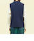 サイドボタンニットベスト