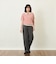 GREY LABEL リネンコットンヘリンボン　ワイドパンツ