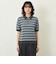 【GREY LABEL】リネンミックスボーダーポロニット