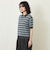 【GREY LABEL】リネンミックスボーダーポロニット