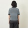 【GREY LABEL】リネンミックスボーダーポロニット