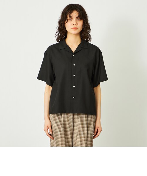 【たけろく】ポータークラシック 総柄 オープンカラーシャツ リネン混 GREY LABEL リネンミックスオープンカラーシャツ｜マッキントッシュ