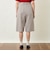 GREY LABEL リネンコットンヘリンボンハーフパンツ
