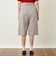 GREY LABEL リネンコットンヘリンボンハーフパンツ