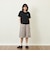 GREY LABEL リネンミックスロゴTシャツ