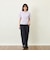 GREY LABEL リネンミックスロゴTシャツ