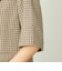 GREY LABEL リネンミックスチェックジャケット