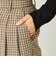 GREY LABEL リネンミックスチェックパンツ