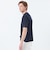 【WEEKENDER】クルーネック半袖Tシャツ ニットスムースコンビ