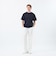 【WEEKENDER】クルーネック半袖Tシャツ ニットスムースコンビ