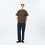【WEEKENDER】クルーネック半袖Tシャツ ニットスムースコンビ