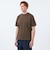 【WEEKENDER】クルーネック半袖Tシャツ ニットスムースコンビ