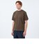 【WEEKENDER】クルーネック半袖Tシャツ ニットスムースコンビ