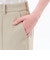 バックサテンテーパードパンツ