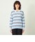 GREY LABEL ファインコットンボーダーポロニット
