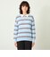 GREY LABEL ファインコットンボーダーポロニット