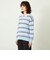 GREY LABEL ファインコットンボーダーポロニット