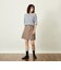 GREY LABEL ウールファーハーフスリーブニット