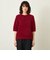 GREY LABEL ウールファーハーフスリーブニット