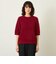 GREY LABEL ウールファーハーフスリーブニット