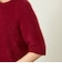 GREY LABEL ウールファーハーフスリーブニット