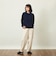 GREY LABEL ウールカシミヤバイカラーニット