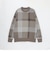 クレストブリッジチェックジャカードニット