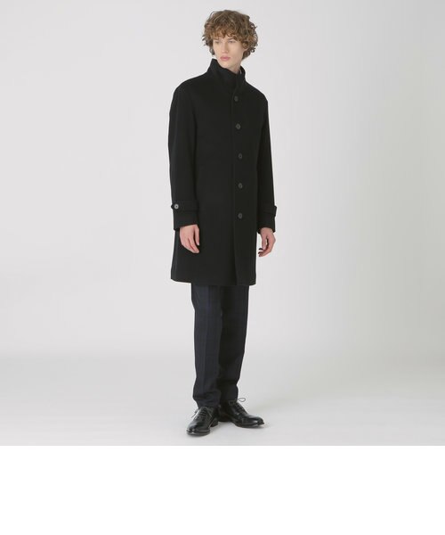 シャイニービーバーレイズドネックコート｜ブルーレーベルブラック