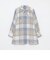 クレストブリッジチェックエアリーツイルブラウス