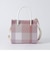 クレストブリッジチェックキャンバススクエアミニトートバッグ