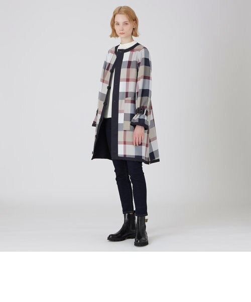 クレストブリッジチェックリバーシブルコート｜ブルーレーベルブラック