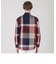 麻混クレストブリッジチェックシャツ