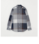 麻混クレストブリッジチェックシャツ