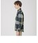麻混クレストブリッジチェックシャツ