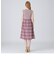 シアークレストブリッジタータンチェックニットコンビドレス