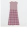 シアークレストブリッジタータンチェックニットコンビドレス