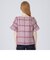 シアークレストブリッジタータンチェックシャツブラウス
