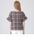 シアークレストブリッジタータンチェックシャツブラウス