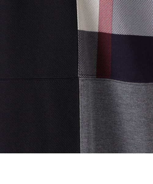 【新品】BLACK LABELクレストブリッジ パッチワークハニカムカットソー BLACK LABEL CRESTBRIDGE（ブラックレーベル・クレストブリッジ