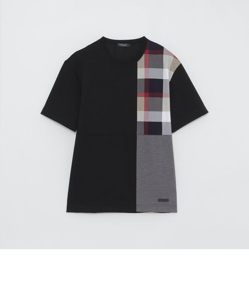 【新品】BLACK LABELクレストブリッジ パッチワークハニカムカットソー パッチワークハニカムTシャツ｜ブルーレーベルブラックレーベル