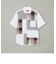クレストブリッジチェックパッチワークシャツ