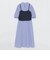 【Blue Lab:EZUMi】ニットビスチェシャツドレス