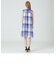 クレストブリッジチェックエレガントシアーボイルノースリーブシャツドレス