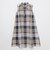 クレストブリッジチェックエレガントシアーボイルノースリーブシャツドレス