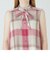 クレストブリッジチェックエレガントシアーボイルノースリーブシャツドレス