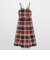 【限定カラーあり】クレストブリッジチェックソフティーボイルキャミソールドレス